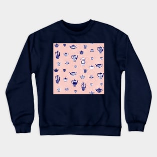 Blush Tea Party Crewneck Sweatshirt